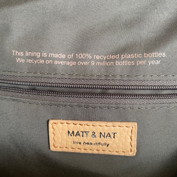 Matt & Nat Women's Backpack Pear BRAVE Vegan Leather (Purity) Fits 13โ Laptop - Picture 7 of 11